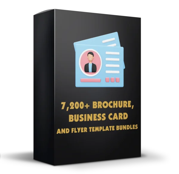 7,200+ Brochure, Business Card, and Flyer Template Bundles